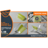 Clear Prop kit d'amelioration avion CPA48028 Masque de peinture F-4G/E Phantom II sur "papier kabuki jaune" pour kit MENG 1/48