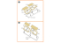 Clear Prop caches CPA72083 Masque de peinture double face OV-10 A/D Bronko sur "papier kabuki jaune" pour kits ICM 1/72