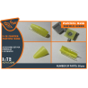 Clear Prop CPA72090 Masque de peinture double face F-2B Fighter sur "papier kabuki jaune" pour kits Finemolds 1/72