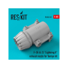 ResKit kit d'amelioration Avion RSU48-0261 Buse d'&eacute;chappement F-35 (A, C) "Lightning II" pour kit Tamiya 1/48