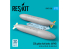 ResKit kit d'amelioration Avion RSU72-0226 Réservoirs carburant 230g AFMS AH-64, MH-60L, UH-60A, HH-60 2p impression 3D 1/72