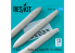 ResKit kit d'amelioration Avion RSU72-0172 Rafale Réservoirs de carburant RPL 741 (2000L) (3 pièces) 1/72