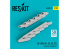 ResKit kit d'amelioration Avion RSU32-0090 Pot d'échappement Bf-109E (E1,E3,E4,E7) pour kit Trumpeter impression 3D 1/32