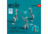 ResKit kit d'amelioration RSU48-0259 F-14 (A,B,D) Trains Tomcat avec roues lestées kit Tamiya Résine et Impression 3D 1/48