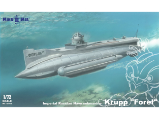 MikroMir maquette 72-018 Sous-marin russe Krupp Forel 1/72