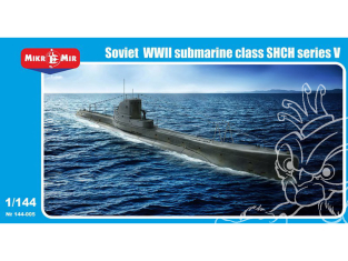 MikroMir maquette 144-005 Sous-marin soviétique Class SNCH Shchuka V WWII 1/144