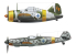 Hasegawa maquette avion 02439 B-239 Buffalo &amp; Messerschmitt Bf109G-6 "Juutilainen" avec figurine 1/72