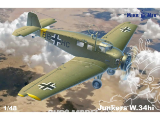 MikroMir maquette 48-019 Avion Junkers W.34hi 1/48