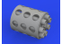 Eduard kit d'amelioration avion brassin Print 648919 A-10C Rotary gun flash suppressor Academy 1/48