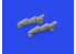 Eduard kit d'amelioration avion brassin Print 648916 Hurricane Mk.II Echappement Fishtail Arma Hobby 1/48