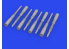 Eduard kit d'amelioration avion brassin Print 648925 Hurricane Mk.IIc Gun barrels Arma Hobby 1/48