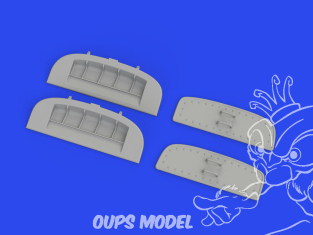 Eduard kit d'amelioration avion brassin Print 648909 F-4E Phantom FOD covers Meng 1/48
