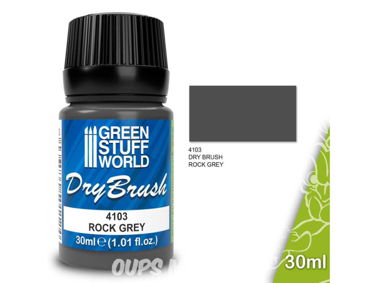 Green Stuff 4103 Brossage à Sec ROCK GREY 30 ml