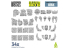 Green Stuff 518060 Set imprimé en 3D Plaques d'orcs Petites 1/48