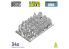 Green Stuff 518060 Set imprimé en 3D Plaques d'orcs Petites 1/48