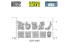 Green Stuff 518060 Set imprimé en 3D Plaques d'orcs Petites 1/48