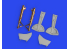 Eduard kit d'amelioration avion brassin 648905 Jambes Bronze train d'atterrissage Messerschmitt Bf 109K-4 Eduard 1/48