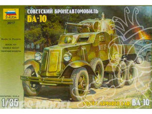 Zvezda maquette plastique 3617 Automitrailleuse BA-10 1/35