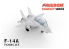 Freedom Compact series 162060 F-14A/B U.S. Navy Tomcat Bomb Cat VF-84 Jolly Rogers Fighter Squadron 84
