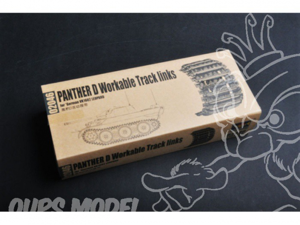 TRUMPETER set de chenilles 02046 SET DE CHENILLES maillon par maillon pour CHAR PANTHER D ALLEMAND 1/35