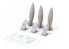 Eduard kit d'amelioration avion brassin 648906 Réservoirs essence externe Messerschmitt Bf 109K Eduard 1/48