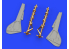 Eduard kit d'amelioration avion brassin 648942 Jambes Bronze train d'atterrissage Focke Wulf Fw 190A-7 Eduard 1/48