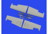 Eduard kit d'amelioration avion brassin Print 648945 Ailes repliables FM-1 Eduard 1/48