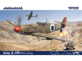 EDUARD maquette avion 7472 Avia S-199 ERLA Canopy WeekEnd Edition 1/72