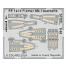 EDUARD photodecoupe avion FE1410 Harnais m&eacute;tal Fulmar Mk.I Trumpeter 1/48