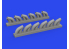 Eduard kit d'amelioration avion brassin Print 648959 Echappement arrondi P-39 Eduard 1/48