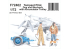 Cmk figurine F72402 Pilote Tempest, chien et mécanicien avec chariot à accumulateur Print 3D 1/72