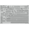 Eduard photodecoupe bateau 53304 Am&eacute;lioration USS Iowa BB-61 Partie 3 Hobby Boss 1/350