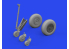 Eduard kit d'amelioration avion brassin 648964 Roues w/ smooth tire TBF/TBM Academy 1/48