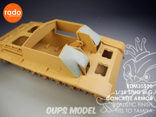 Rado miniatures accessoire RDM35S06 Blindage béton StuG III Tamiya 1/35