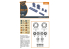 Clear Prop kit d'amelioration avion CPA48035 Jeu de roues Mirage-2000 1/48