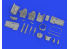 Eduard kit d'amelioration brassin Print 672352 Moteur Messerschmitt Bf 109G-6 Eduard 1/72