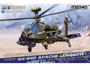 Meng maquettes Hèlicoptére QS-004 Apache Longbow, le tueur de tanks 1/35
