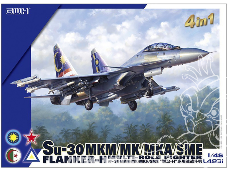 Great Wall Hobby maquette avion L4831 Sukhoi Su-30 MKM/MK/MKA/SME "Flanker H" Chasseur multi missions 1/48