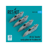 ResKit RSU72-0228 Pyl&ocirc;nes AH-64 &laquo; Apache &raquo; early pour kit Academy (imprim&eacute; en 3D) 1/72