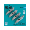 ResKit RSU72-0229 Pyl&ocirc;nes AH-64 &laquo; Apache &raquo; late pour kit Academy (imprim&eacute; en 3D) 1/72