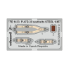 EDUARD photodecoupe avion FE1433 Harnais m&eacute;tal P-47D-30 Mini Art 1/48
