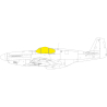 Eduard Express Mask EX1037 P-51B/C Malcom Hood Canopy TFace Eduard 1/48