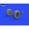 Eduard kit d'amelioration avion brassin 648987 Roues Oval tread P-51B/C Eduard 1/48