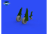 Eduard kit d'amelioration avion brassin 648987 Roues Oval tread P-51B/C Eduard 1/48