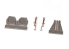Eduard kit d'amelioration avion brassin 648994 Jambes Bronze train d'atterrissage P-51B/C Eduard 1/48