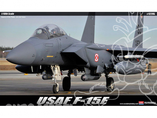 Academy maquette avion 12295 McDonnell Douglas F-15E Strike Eagle 1.48