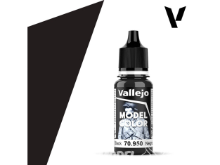 Vallejo Peinture Acrylique Model Color 70950 Noir FS37038 - RAL9005 - RLM22 17ml