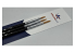 AmazingART 40290 Jeu de 2 pinceau pointu 00 et 2 et une brosse de 00