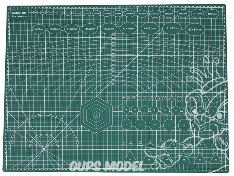 Oups arrivage CUTMAT Tapis de découpe A2 multicouche vert 600x450mm