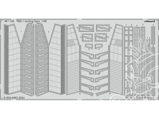 EDUARD photodecoupe avion 481139 Volets d'atterrissage TBD-1 Hobby Boss 1/48